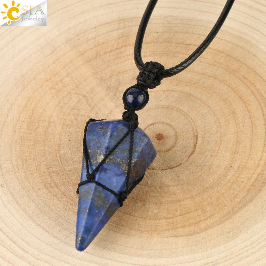 Celestial Harmony Cone Pendant Necklace