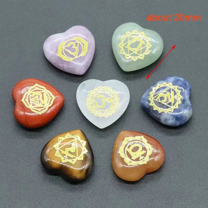 HarmonyHeart 7-Piece Chakra Crystal Set