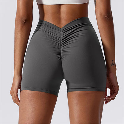 Seamless Flow High-Waist Yoga Shorts