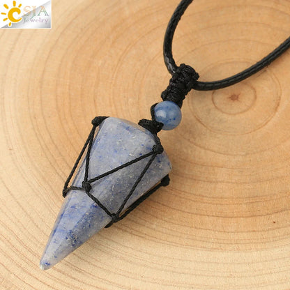 Celestial Harmony Cone Pendant Necklace