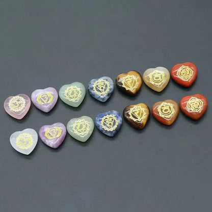 HarmonyHeart 7-Piece Chakra Crystal Set