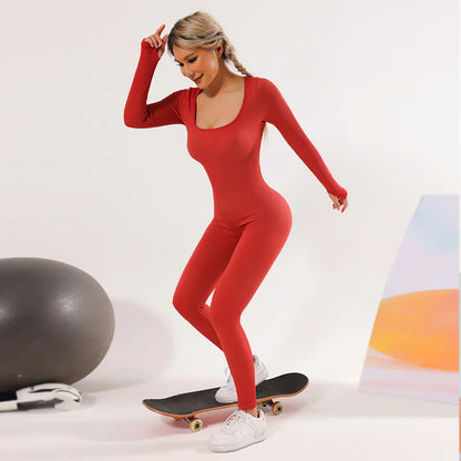 Full Sleeve Seamless Yoga Bodysuit