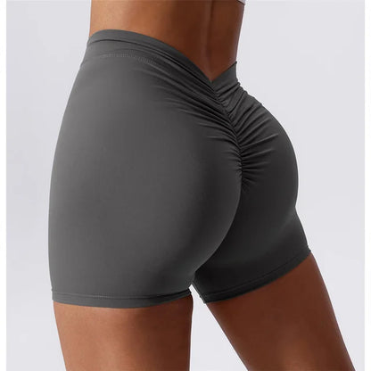 Seamless Flow High-Waist Yoga Shorts