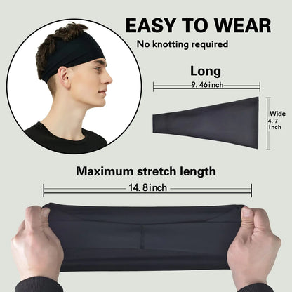 5-Pack Moisture-Wicking Sports Headbands