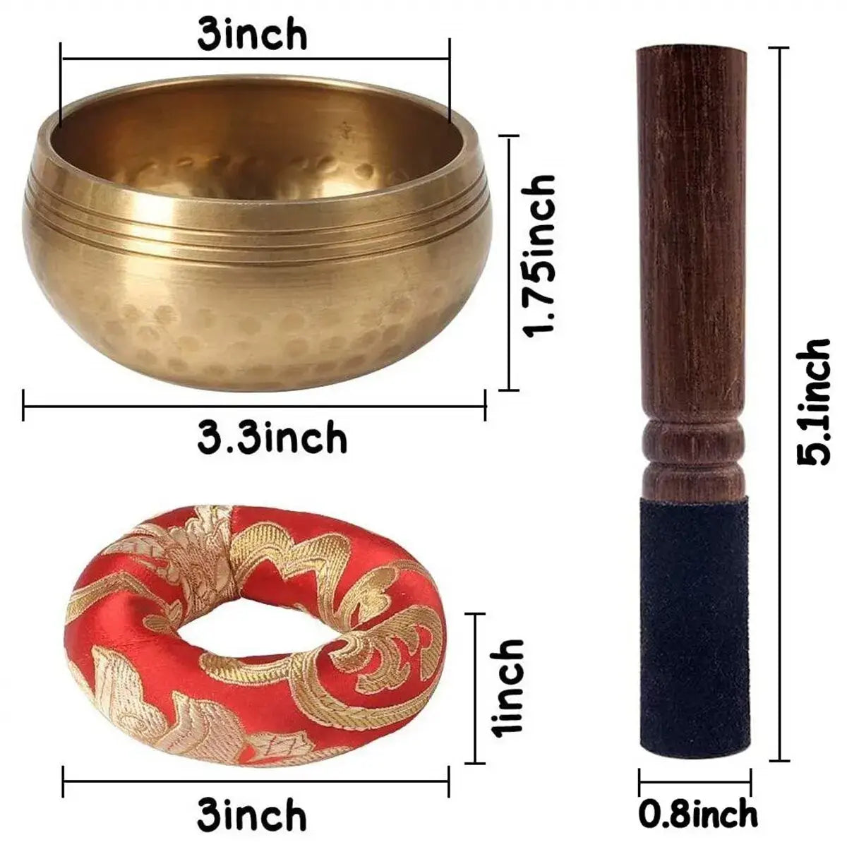 HarmonyWave Tibetan Singing Bowl Set