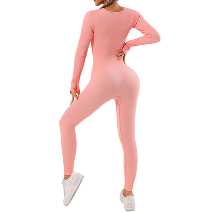 Full Sleeve Seamless Yoga Bodysuit