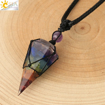 Celestial Harmony Cone Pendant Necklace