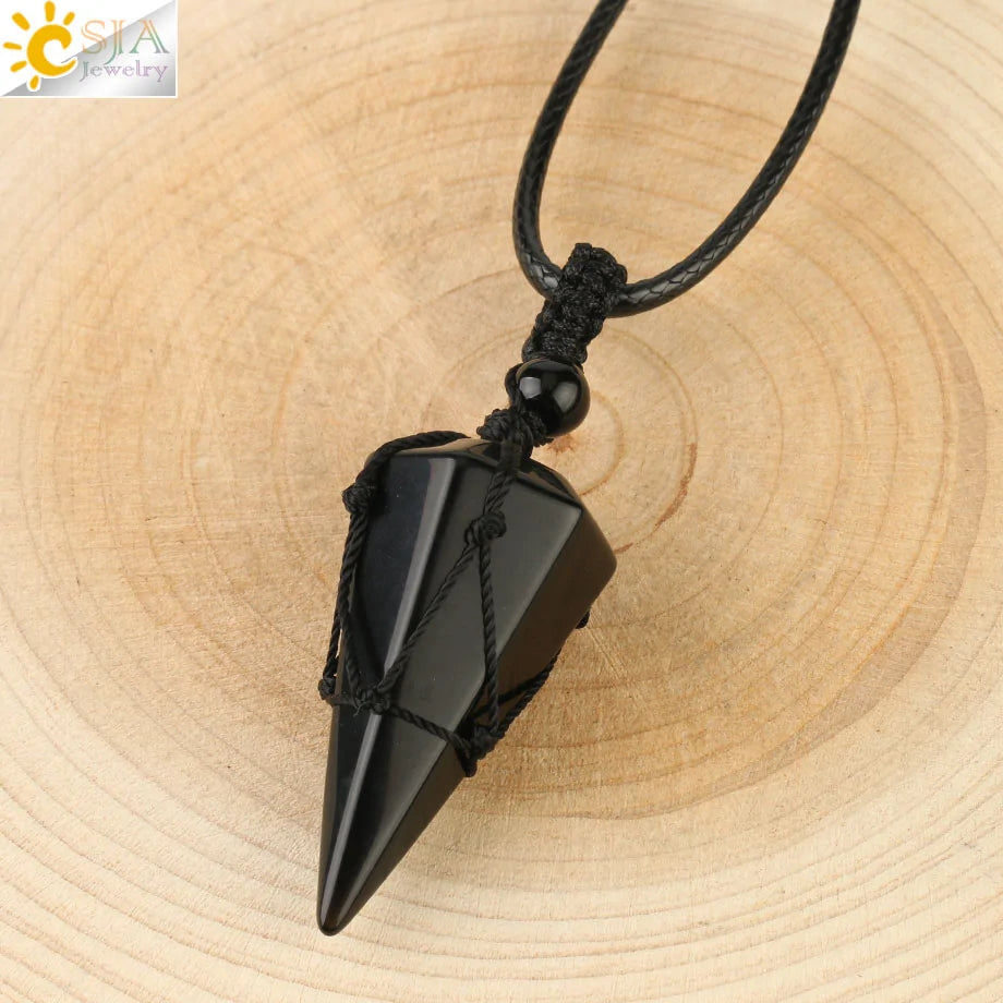 Celestial Harmony Cone Pendant Necklace