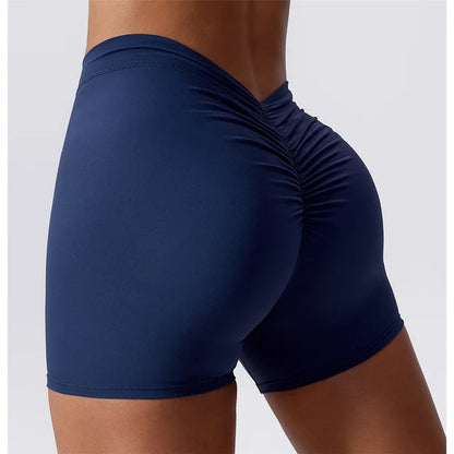 Seamless Flow High-Waist Yoga Shorts