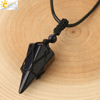 Celestial Harmony Cone Pendant Necklace