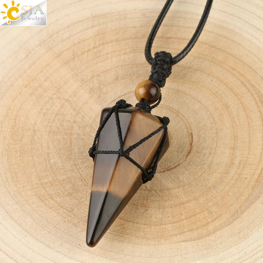 Celestial Harmony Cone Pendant Necklace