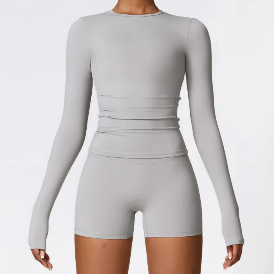 LuxeFlow Long Sleeve Yoga Suit