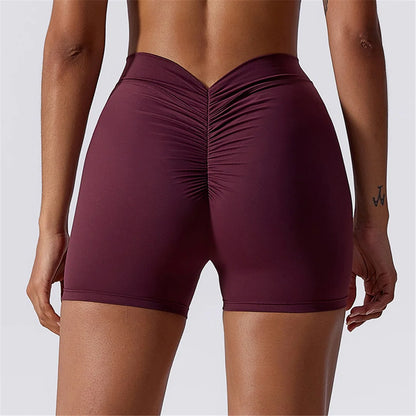 Seamless Flow High-Waist Yoga Shorts