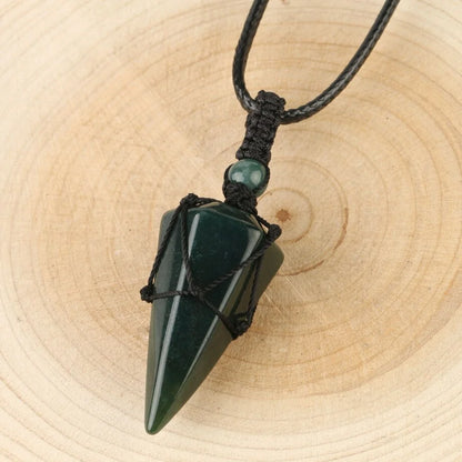 Celestial Harmony Cone Pendant Necklace