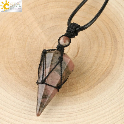 Celestial Harmony Cone Pendant Necklace