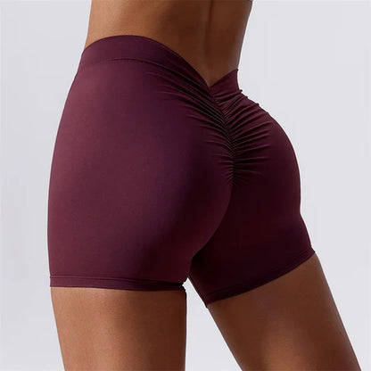 Seamless Flow High-Waist Yoga Shorts