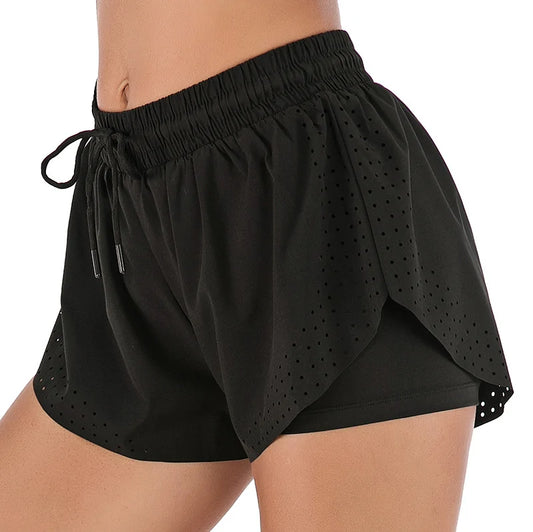 DualFlex Double-Layer Yoga Shorts