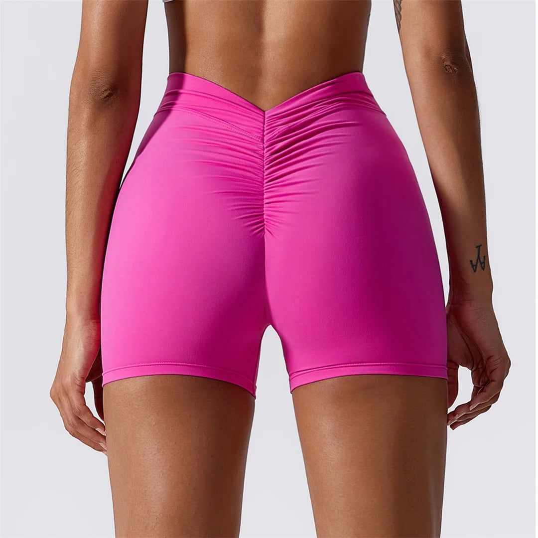 Seamless Flow High-Waist Yoga Shorts