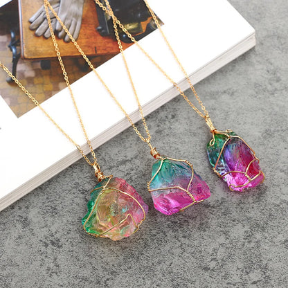 LumiMood Color-Changing Stone Necklace