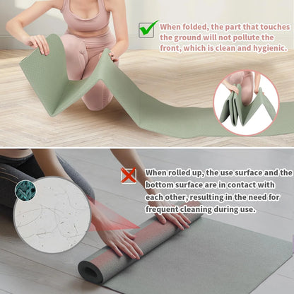 Foldable Thick Travel Yoga Mat