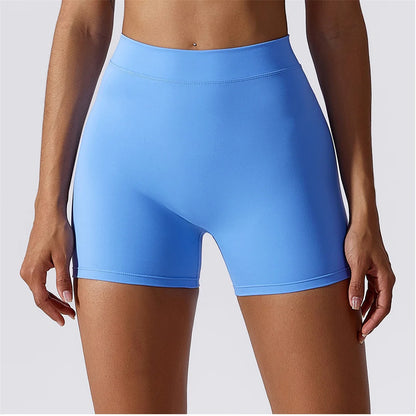 Seamless Flow High-Waist Yoga Shorts