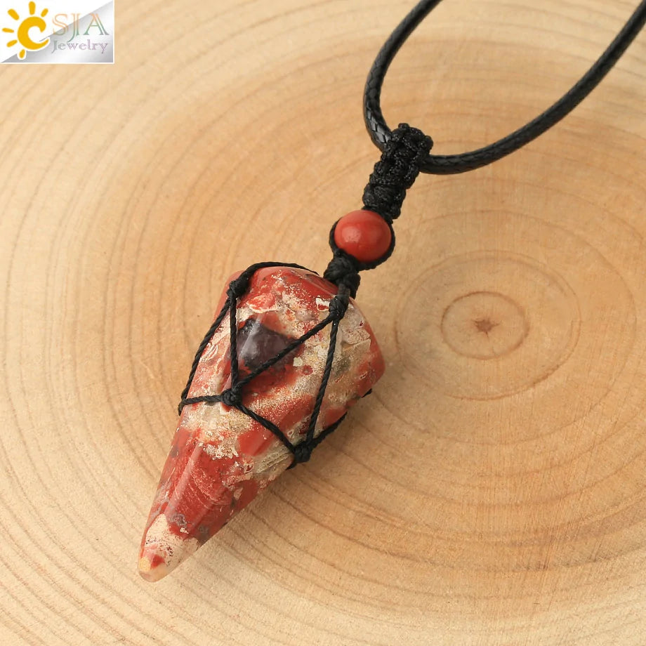 Celestial Harmony Cone Pendant Necklace