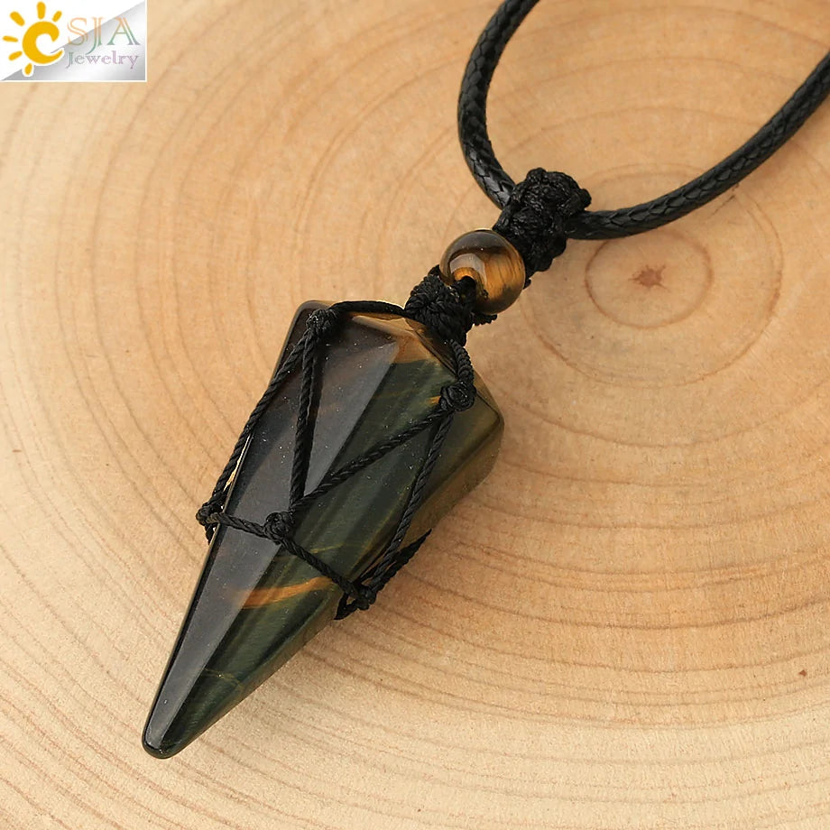 Celestial Harmony Cone Pendant Necklace