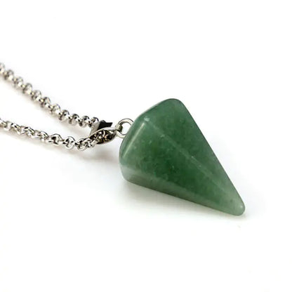 EternaGlow Natural Stone Pendant Necklace