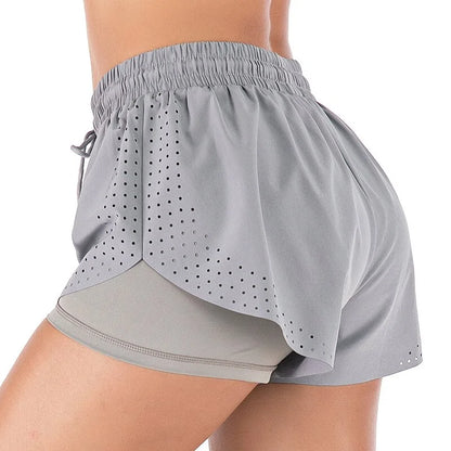 DualFlex Double-Layer Yoga Shorts