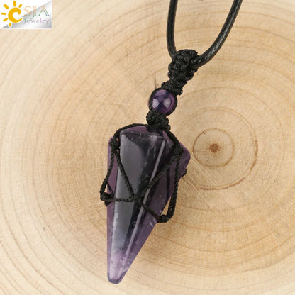 Celestial Harmony Cone Pendant Necklace