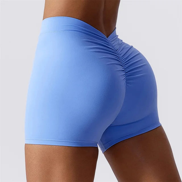 Seamless Flow High-Waist Yoga Shorts