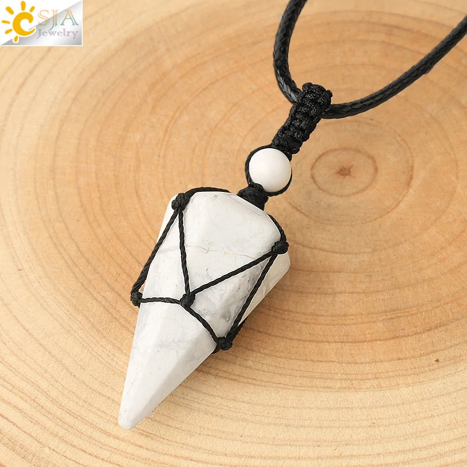 Celestial Harmony Cone Pendant Necklace