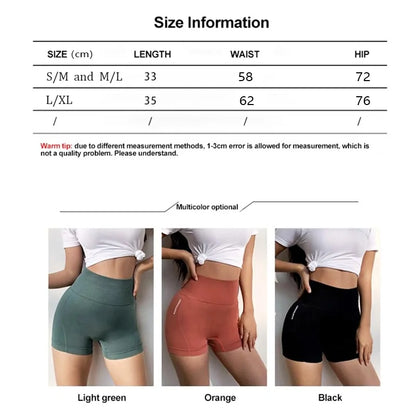 High Waist Seamless Yoga Shorts