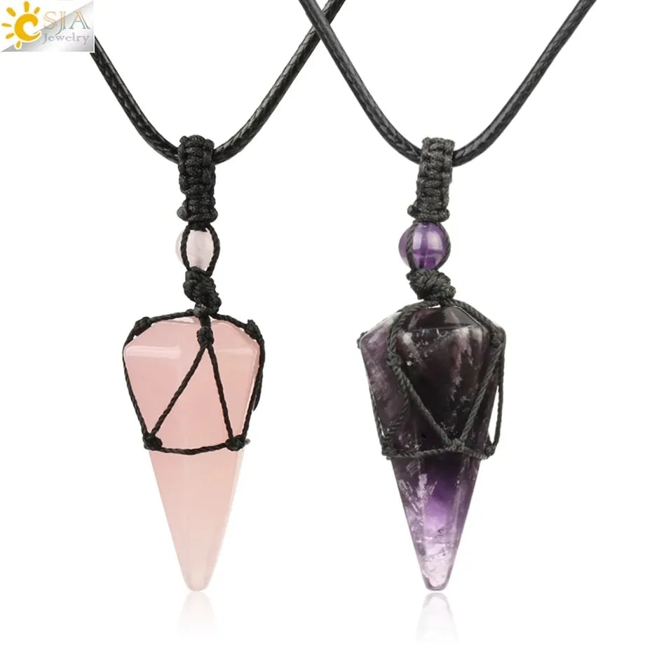 Celestial Harmony Cone Pendant Necklace