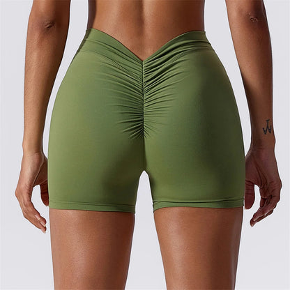 Seamless Flow High-Waist Yoga Shorts