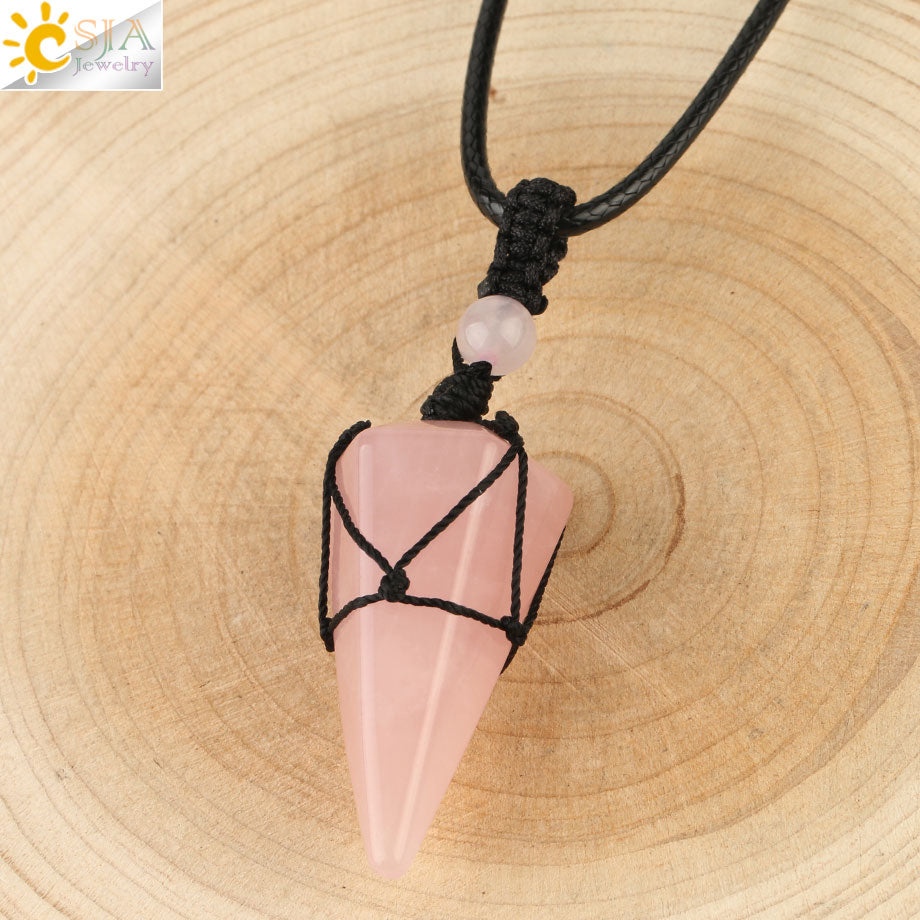 Celestial Harmony Cone Pendant Necklace